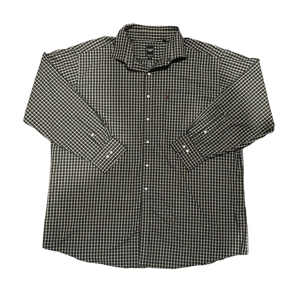 U.S. POLO Assn Black/Gray Button-Down Shirt Mens Size XXL - Picture 1 of 8